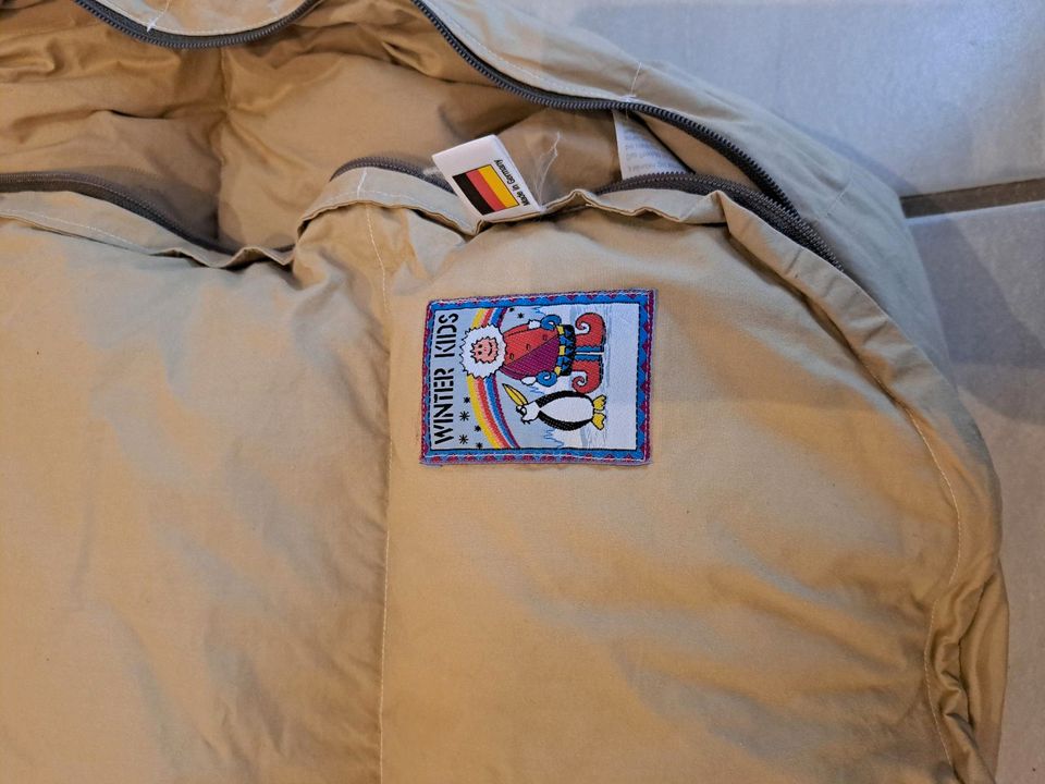 Winterfuß-Sack beige für Kinderwagen in Obermarchtal