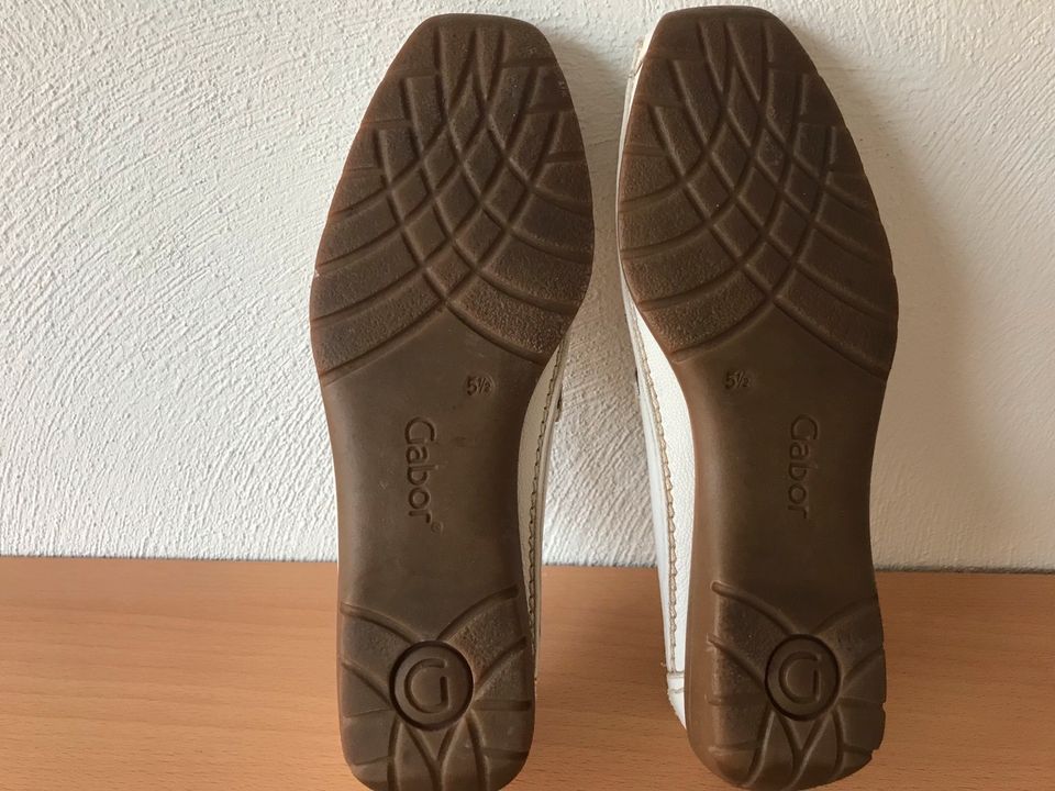 GABOR bequeme Slipper Gr. 5 1/2 Leder-Schuhe Weite G in Brücken (Pfalz)