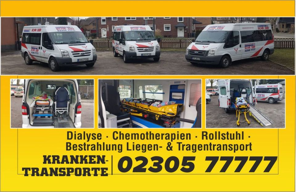 Taxi Schröder GmbH sucht KTW-Fahrer in Voll-/Teilzeit und auf Min in Dortmund