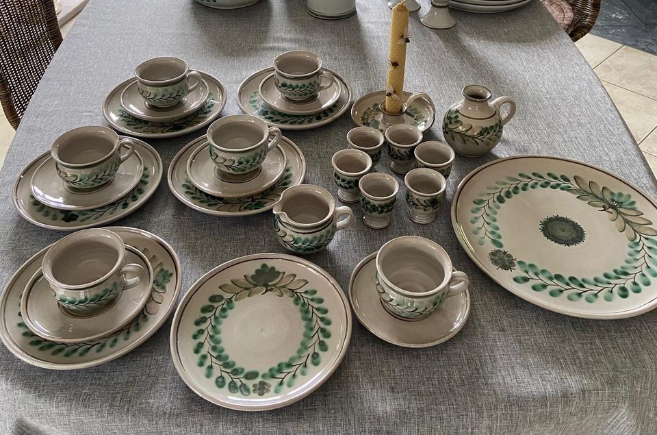 Original getöpfertes Keramik Set in Lugau