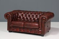 Wunderschönes Original Chesterfield 2er Sofa Englisch Oxblood Leder 2- Sitzer Couch Artikel-Nr.: B494 Berlin - Hohenschönhausen Vorschau