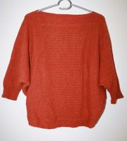 Strickpullover: Alpakawolle, rost orange, Oversized, S M 36 38 Bayern - Münchberg Vorschau