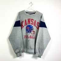 Vintage Kansas Football Sweater Gr.XL Grau USA 90er 90s y2k Retro Nordrhein-Westfalen - Gronau (Westfalen) Vorschau