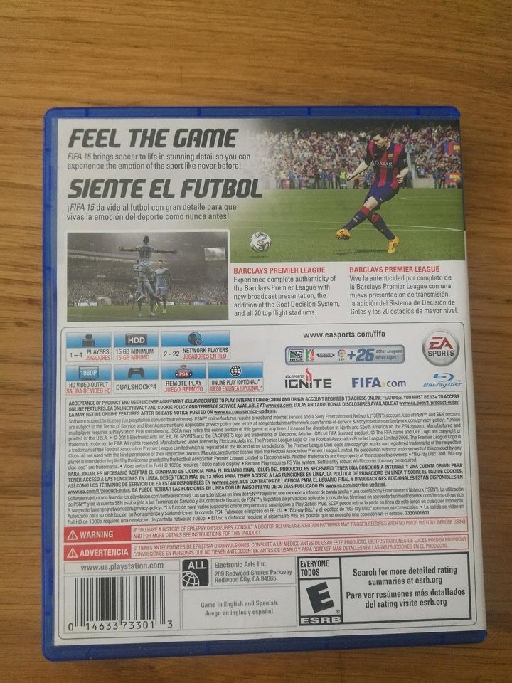 Fifa15 - PS4 Spiel - Neuwertig in München