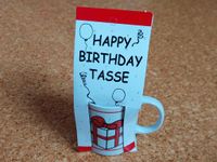 Mini Espresso Tasse OVP Happy Birthday / Geburtstag Hessen - Schotten Vorschau