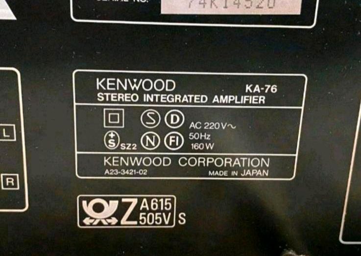 Kenwood KA-76 Verstärker in Kamp-Lintfort