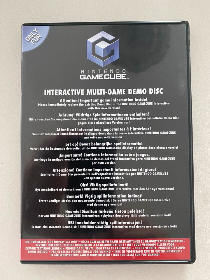 NINTENDO GAMECUBE SPIELE INTERACTIVE MULTI-GAME DEMO DISC in Troisdorf