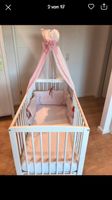 Babybett / Kinderbett von Schardt mit Matratze und viel Zubehör Baden-Württemberg - Ubstadt-Weiher Vorschau