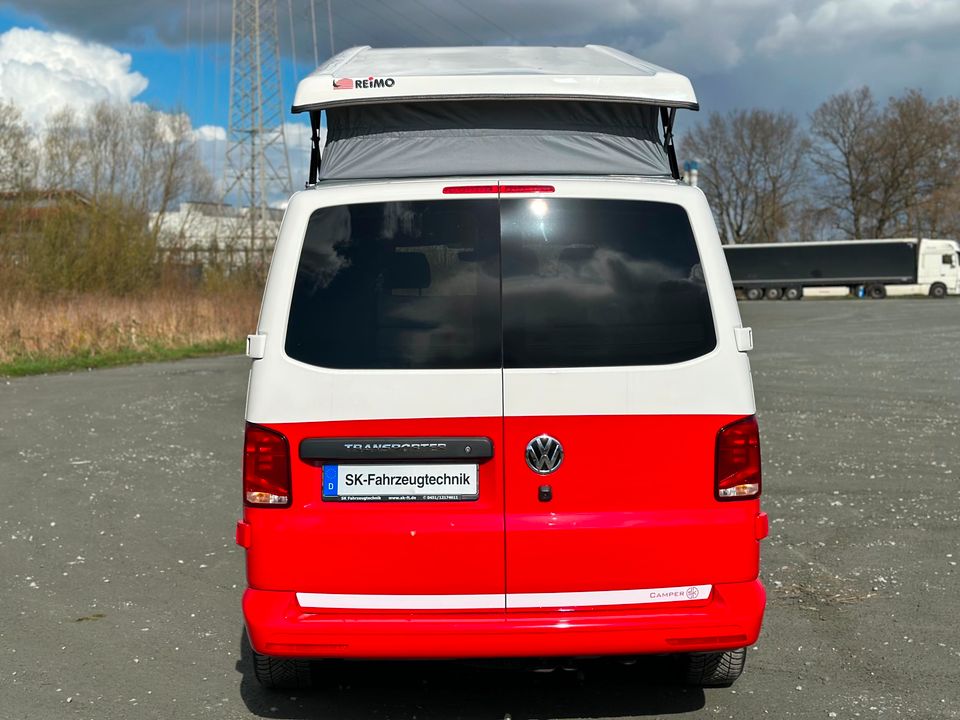 VW T6.1 2.0 TDI 110 PS Camper Ausbau Wohnmobil Standheizung Küche Klima Tempomat Finanzierung möglich in Lübeck