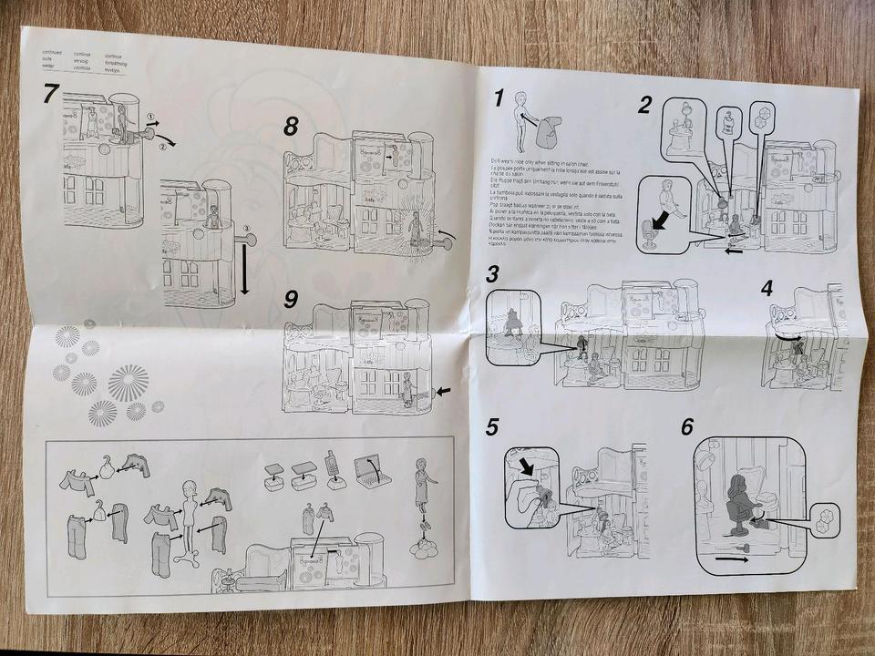 Originales Polly Pocket Apartment, Friseur, Cafe, mechanisch, Set in Hanau