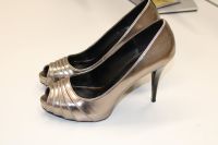 ZARA Plateau High Heels Peep Toes silber gold 41 Bayern - Ingolstadt Vorschau