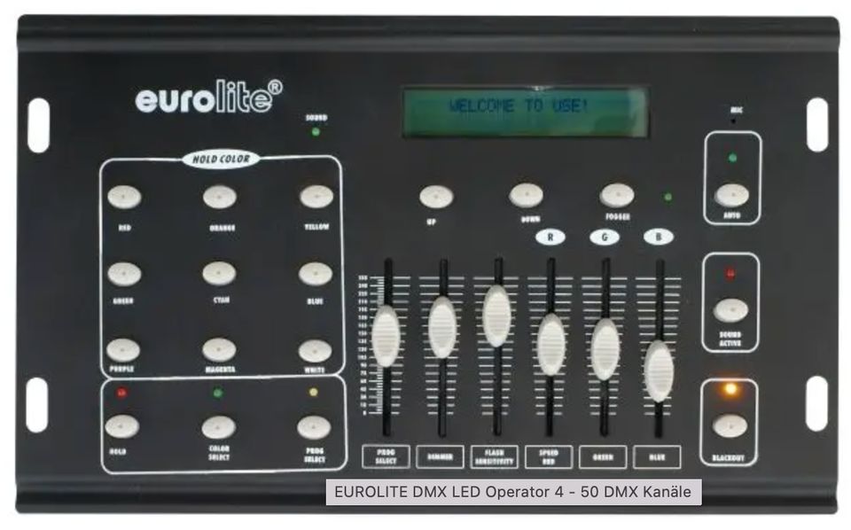 eurolite DMX LED Operator 4 - 50-channel Light Controller - Miete in Hamburg