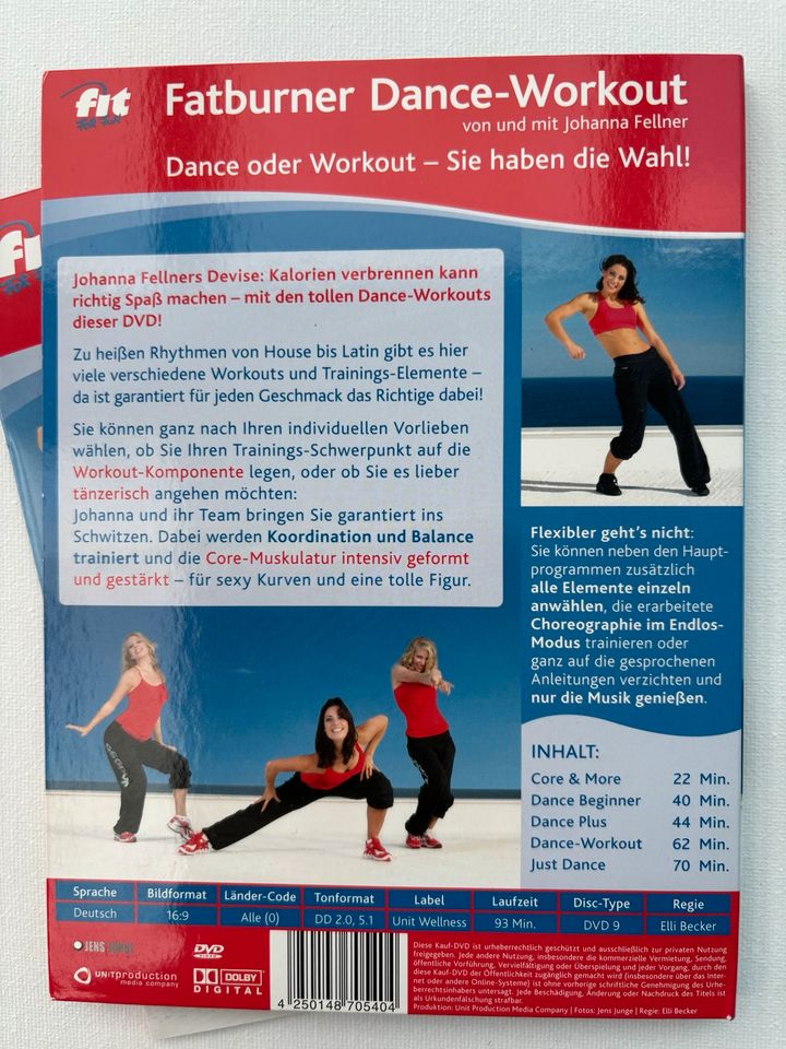 DVD Fatburner Dance Workout - Fit for Fun - Johanna Fellner in Hanstedt