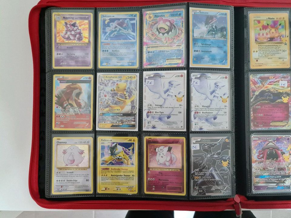 Pokemon Karten Sammlung Base Vintage Alternative Glurak Rainbow in Ensheim