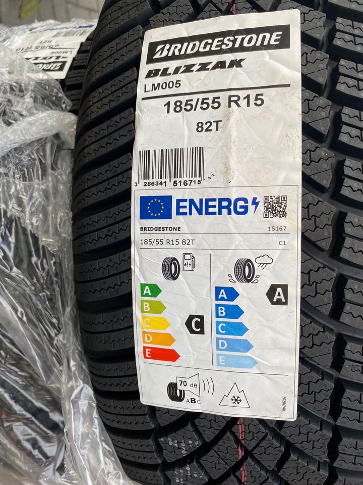 Winterreifen Bridgestone neu, 15 Zoll ohne Felgen in Danndorf