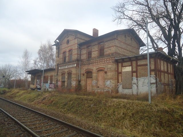 Ehemaliges Bahnhofsgebäude Mehringen in Aschersleben