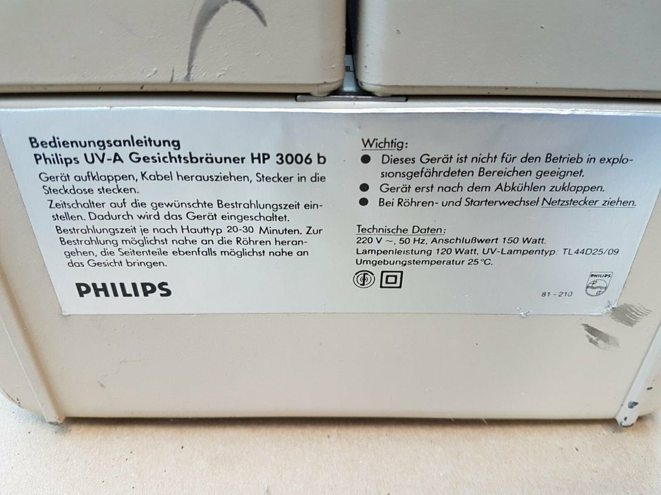 Vintage Philips UV Bestrahlungsanlage (funktioniert einwandfrei!) in Ottobrunn