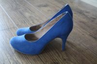 Tamaris kobaltblaue Heels Lederheels Velourleder Hackenschuhe 39 Brandenburg - Neuenhagen Vorschau