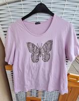 rosa shirt mit schmetterling Hessen - Steinbach Vorschau