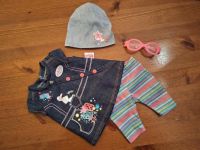 Baby Born "Jeans-Outfit" Jeans-Kleid Leggings Mütze Brille Hamburg Barmbek - Hamburg Barmbek-Süd  Vorschau