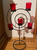 Kerzenständer Metall Spirale 5 Gläser rot Teelicht Kerze Hochzeit Stuttgart - Bad Cannstatt Vorschau