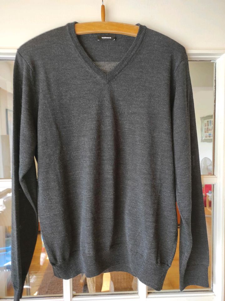 Walbusch Pulli Pullover grau anthrazit Gr 50 in Wunstorf