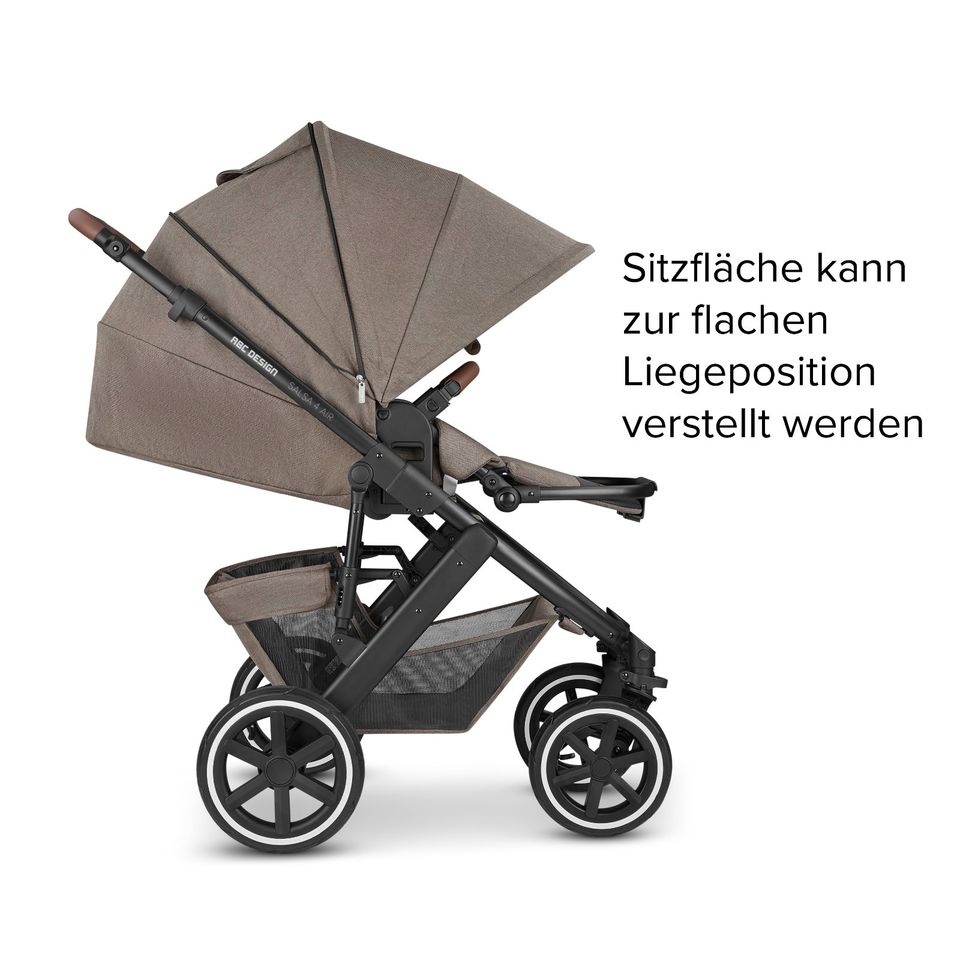 ABC-Design Salsa 4 Air - 4in1 Kinderwagen-Set - Nature Pure Edition - inkl. Babywanne + Sportsitz + Cybex Cloud T i-Size + Base T + XXL-Zubehörpaket - NEU in Fulda