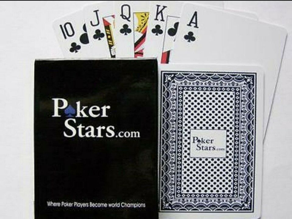 2x Pokerstars Pokerkarten 100% Plastik Spielkarten Standard Index in Berlin