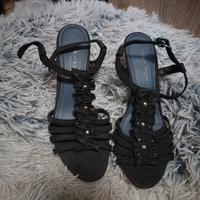 Marco Tozzi High Heels Neuwertig Schwarz Riemchen 40 Sandalen Bayern - Augsburg Vorschau