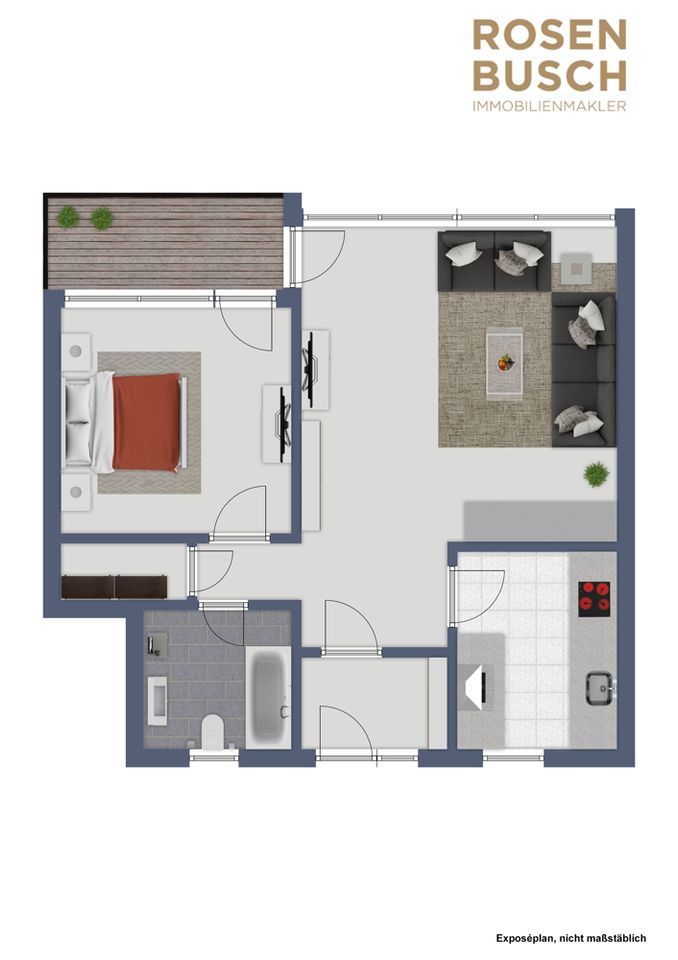 2-Zimmerwohnung mit Tiefgaragenstellplatz in Bremen