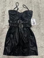 Lederkleid Bershka mit Schnallen Bayern - Bayreuth Vorschau