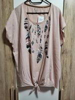 Gina Benotti 50/52 Knoten-Shirt mit Glitzer-Federn Niedersachsen - Isernhagen Vorschau