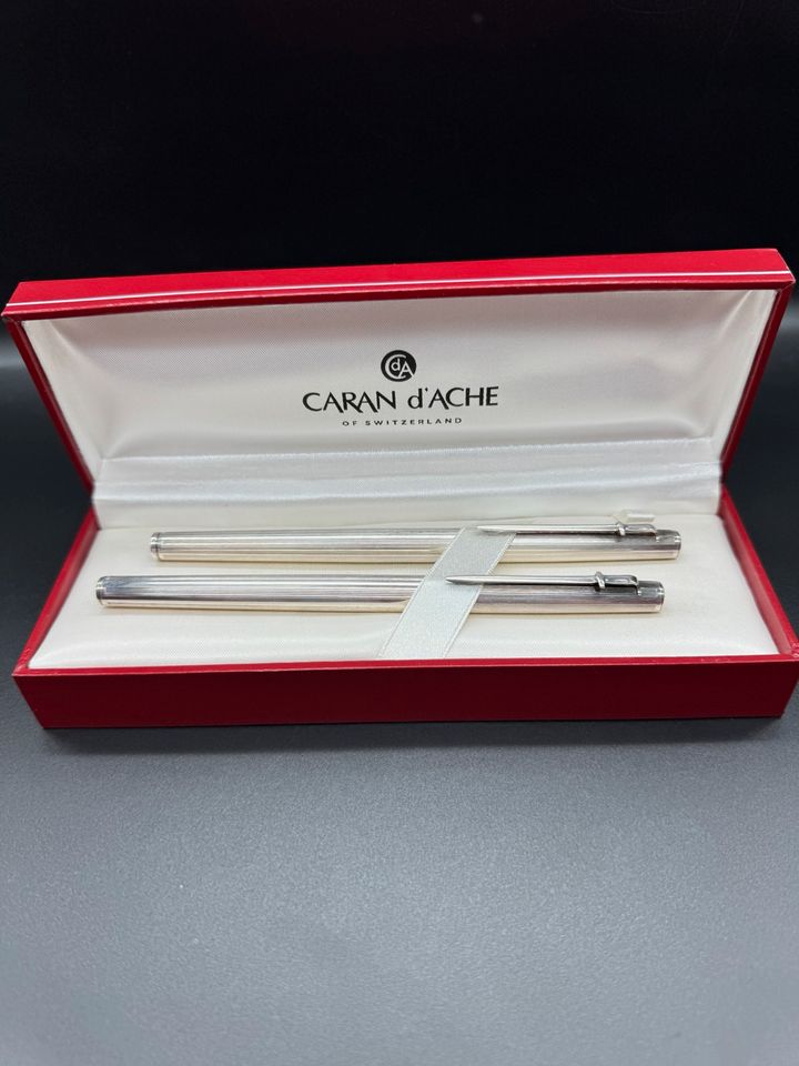 Caran d Ache Schwert Clip Set - Silber 18kt Feder in Schauenburg