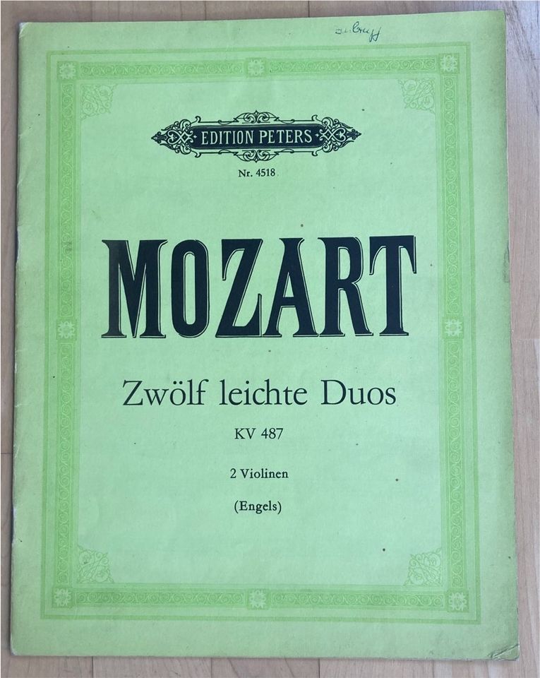 13 Stück alte Noten Klavier Violine Edition Peters Händel Mozart in Frohburg