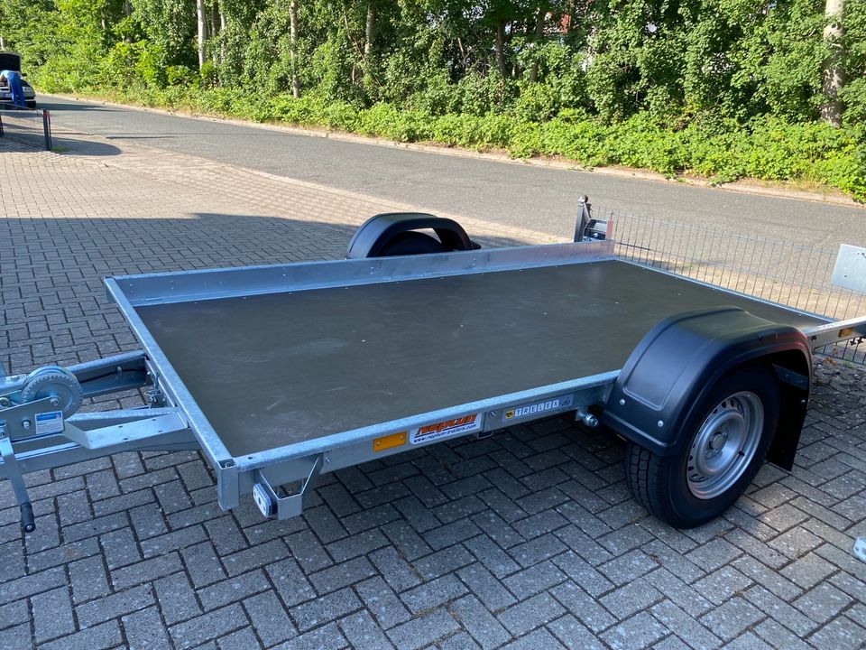 Anhänger Auto Trailer Autotransport Quad Smart Fiat Wohnmobil in Meine