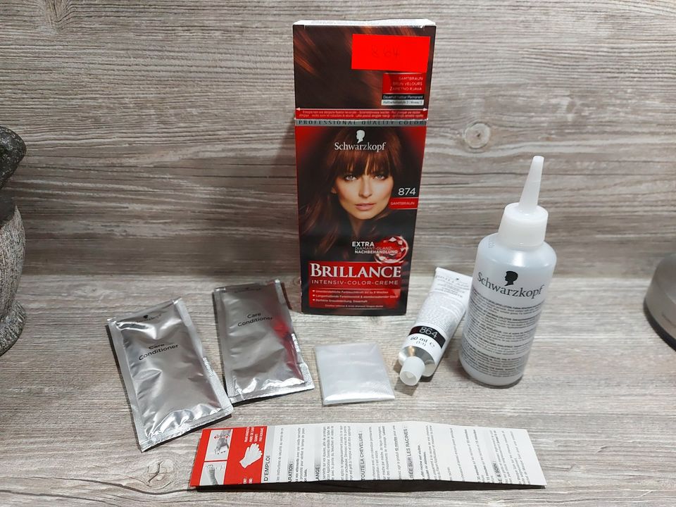 Schwarzkopf Brillance 864 Rehbraun Intensiv-Color-Creme NEU in Edewecht