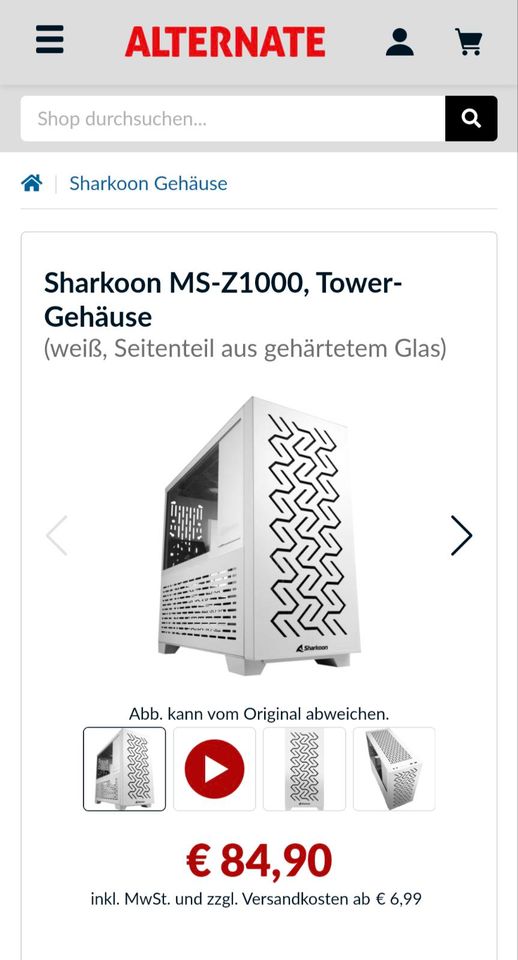 Sharkoon MS-Z1000 Tower-Gehäuse in Düsseldorf