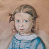 Pastell Portrait Mädchen Biedermeier um 1840 Bayern - Nüdlingen Vorschau