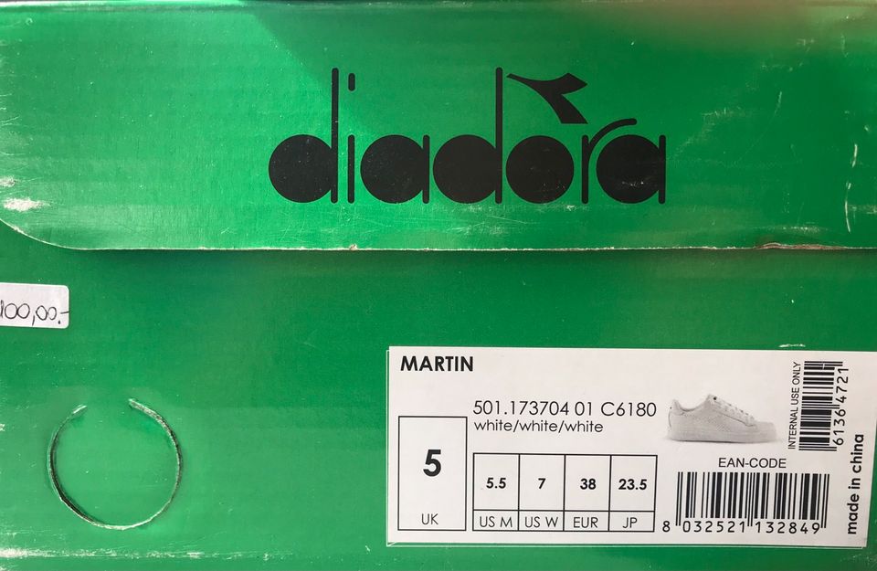 Diadora Damensneaker - weiß - Gr. 38 - Top Zustand in Osnabrück