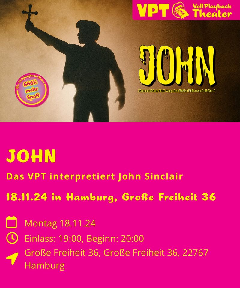 Das VPT // Geisterjäger John Sinclair // 4 Tickets in Hamburg