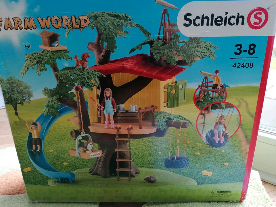 schleich baumhaus 42408 mit ovp vollständig Farm World Igel vogel in Hamburg