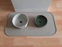 Zwei Futternäpfe aus Keramik + Napfunterlage aus Naturkautschuk Hannover - Kirchrode-Bemerode-Wülferode Vorschau