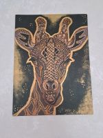 Giraffe Gold/Braun auf Leinwand Niedersachsen - Brockel Vorschau