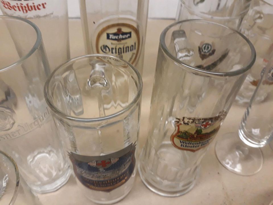 Verschiedene Biergläser Sammlung in Hagen