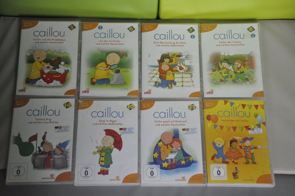 9x Caillou DVD 5 6 7 8 10 14 19 21 + Verkleiden in Bremen