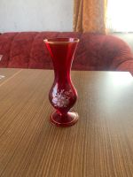 Glasveredlung Lucka handgeschliffen handgemahlt Vase Gefäß Glas Sachsen - Mühlau Vorschau