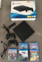 PS4 PlayStation 500GB Slim/ Jet Black + 2 Controller + 5 Spiele Frankfurt am Main - Sachsenhausen Vorschau