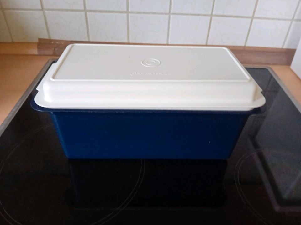 Super Preiswert Tupperware Toastbrot Behälter Farbe blau in Ochtendung