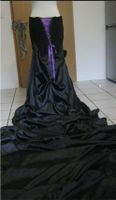 Brautkleid 2tlg., schwarz-lila,  Gr S Hochzeitskleid Nordrhein-Westfalen - Burbach Vorschau