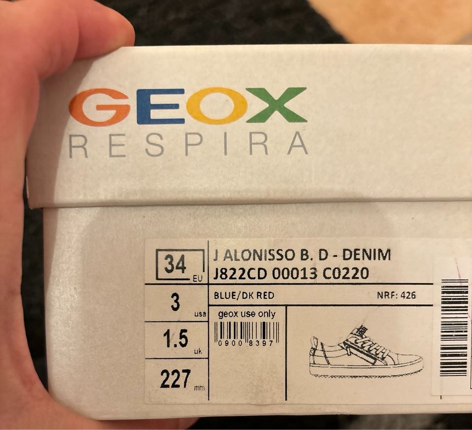 Geox Halbschuhe Größe 34 neuwertig in Schwanewede